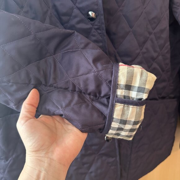 Barely worn Classic Burberry Brit Utility Jacket -- Large -- Purple - Picture 4 of 9